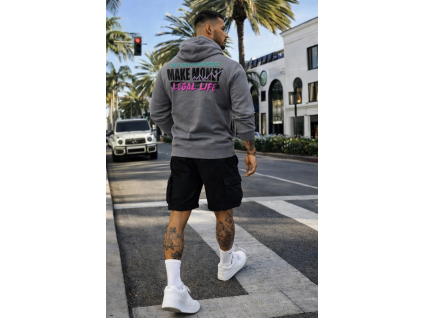 Money Grey Hoodie Back