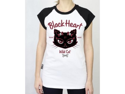 Dámské Triko BLACK HEART WILD CAT