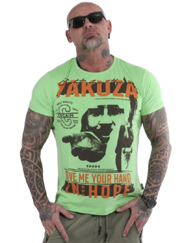 Pánské triko Yakuza Hope TSB 19035 summer green Velikost: XXL