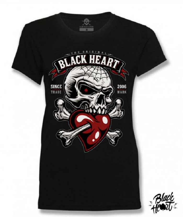 Dámské Triko BLACK HEART LOVER Velikost: XL