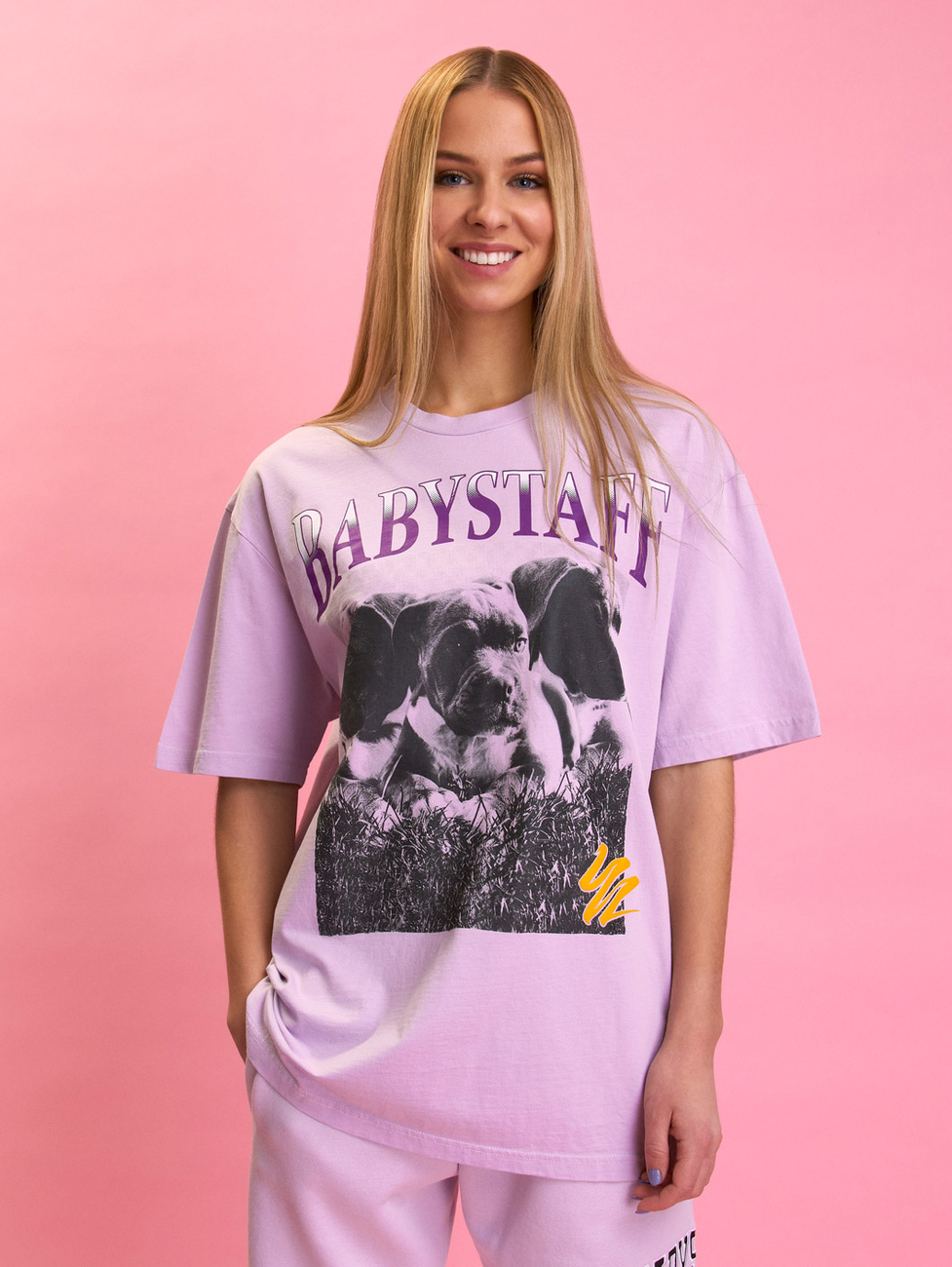 Dámské triko Babystaff Feeny Oversize fialková Velikost: XL