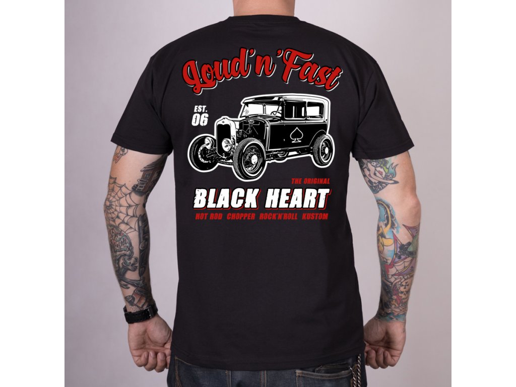 Pánské Triko BLACK HEART HOT ROD A Velikost: M