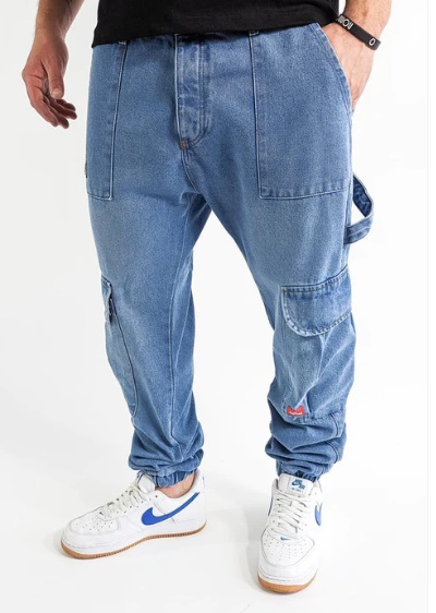 Pánské cargo jeans DADA Supreme Worker Blue Velikost: 30