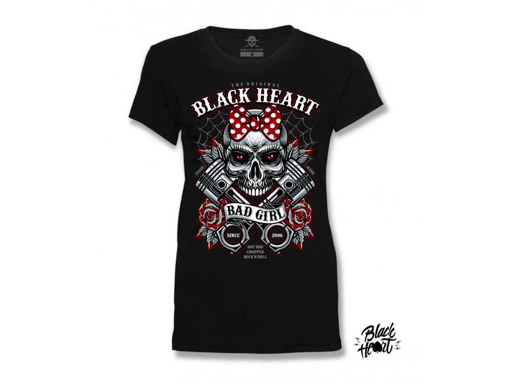 Dámské Triko BLACK HEART BELL PISTON Velikost: XL
