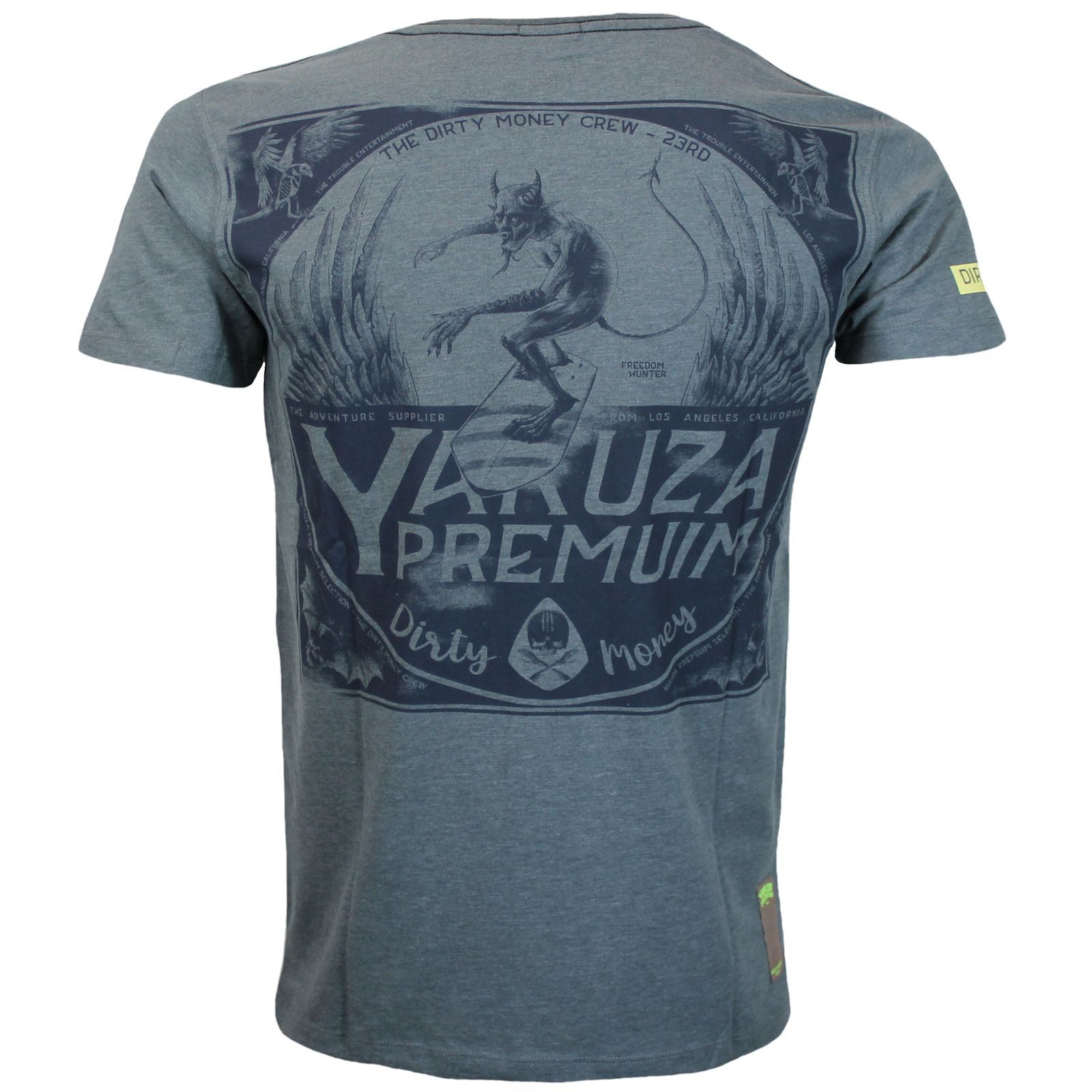 Pánské triko Yakuza Premium 3512 grey blue Velikost: 3XL