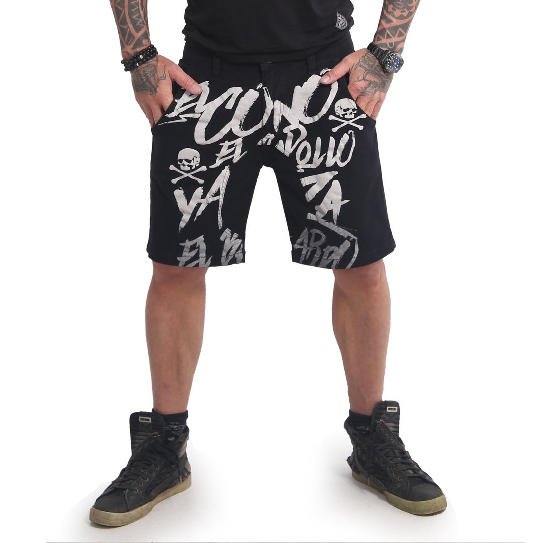 Pánské kraťasy Yakuza URBAN SHORTS EL BASTARDO 14039 black Velikost: 33