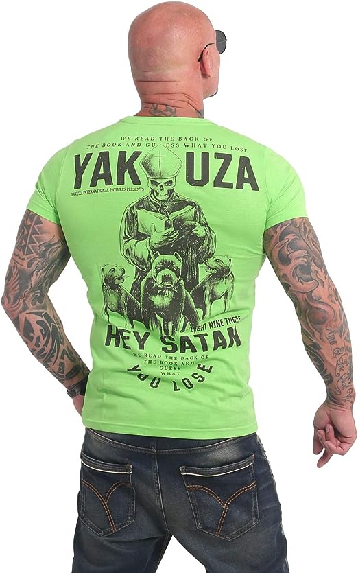 Pánské triko Yakuza Hey Satan 17023 jasmine green Velikost: 4XL