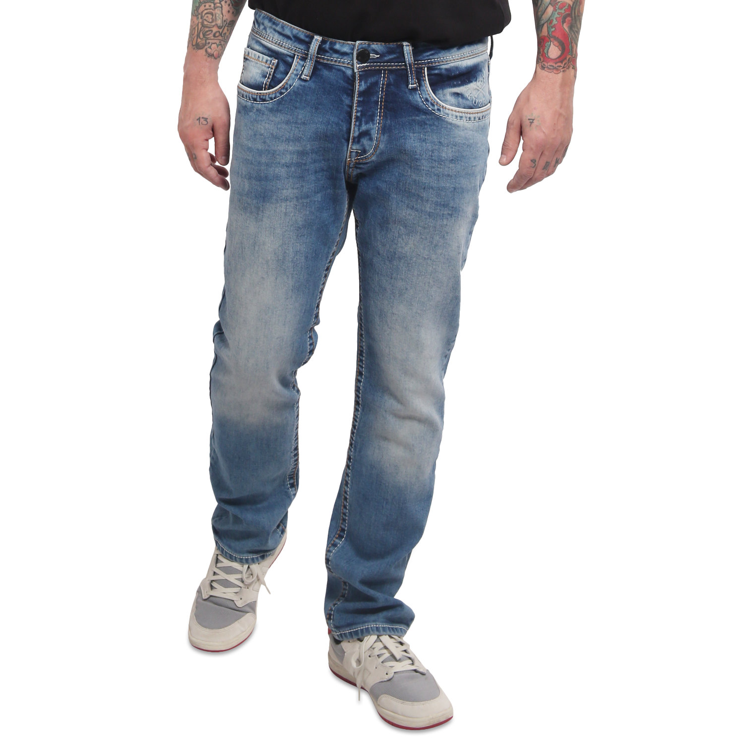 Pánské Yakuza džíny Thrusters Straight Jeans 23056 Velikost: 32