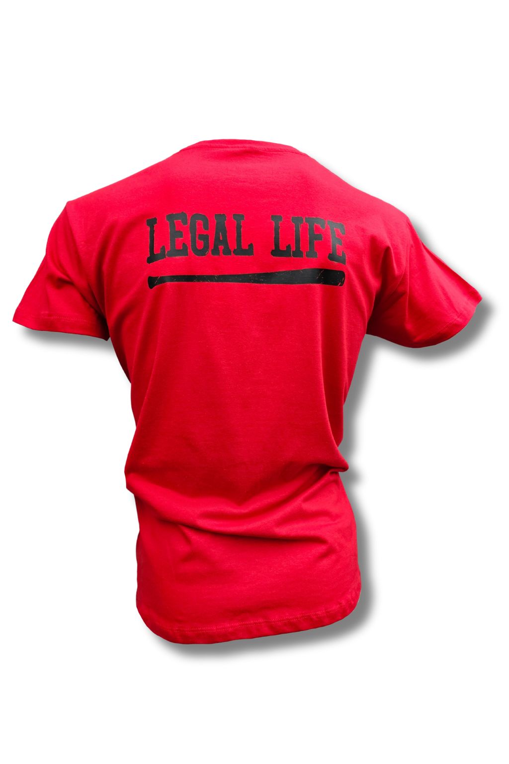 Pánské triko LEGAL LIFE Big Baseball Bat red Velikost: M