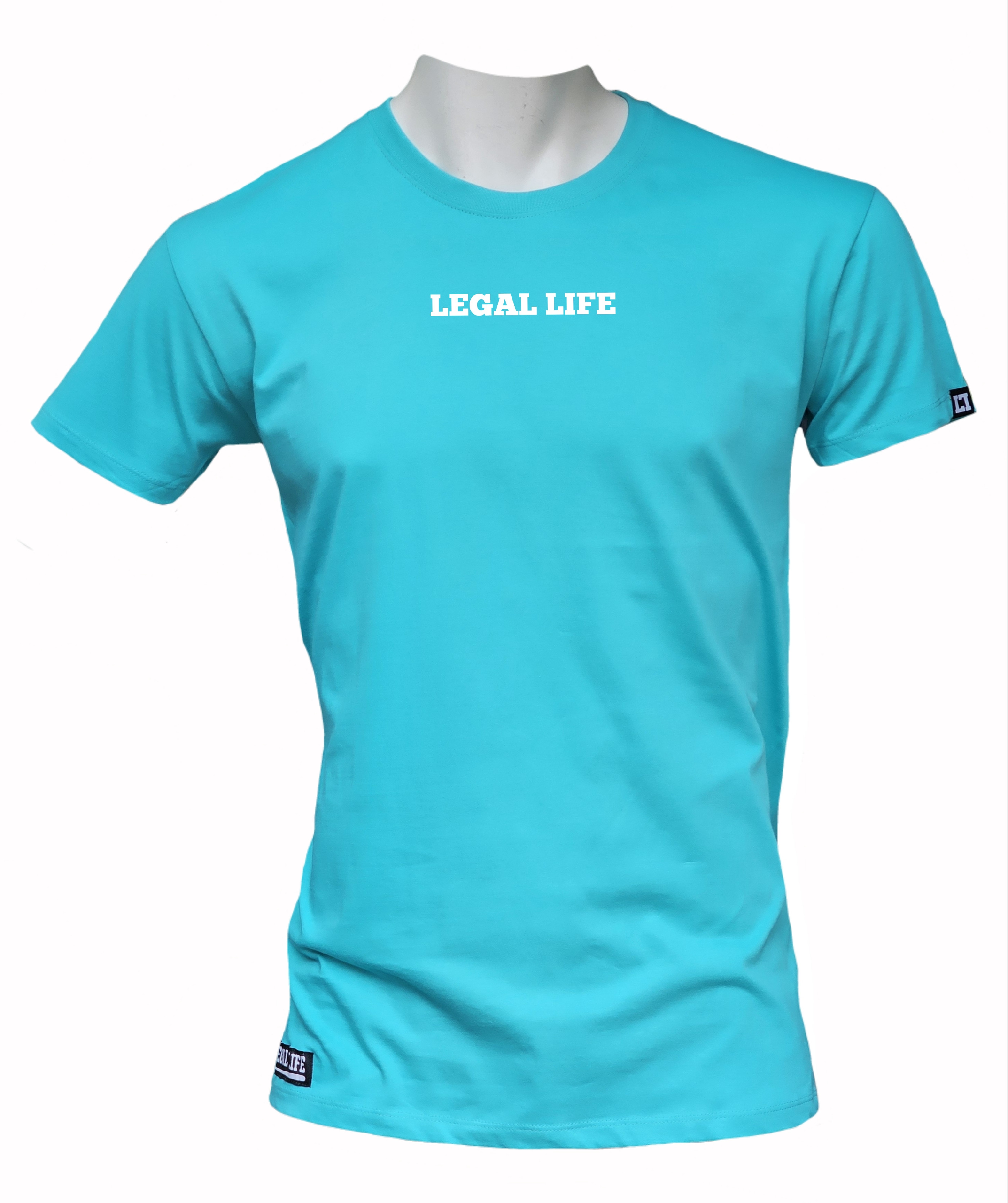 Pánské triko LEGAL LIFE Basic LA Caribbean Blue Velikost: XXL
