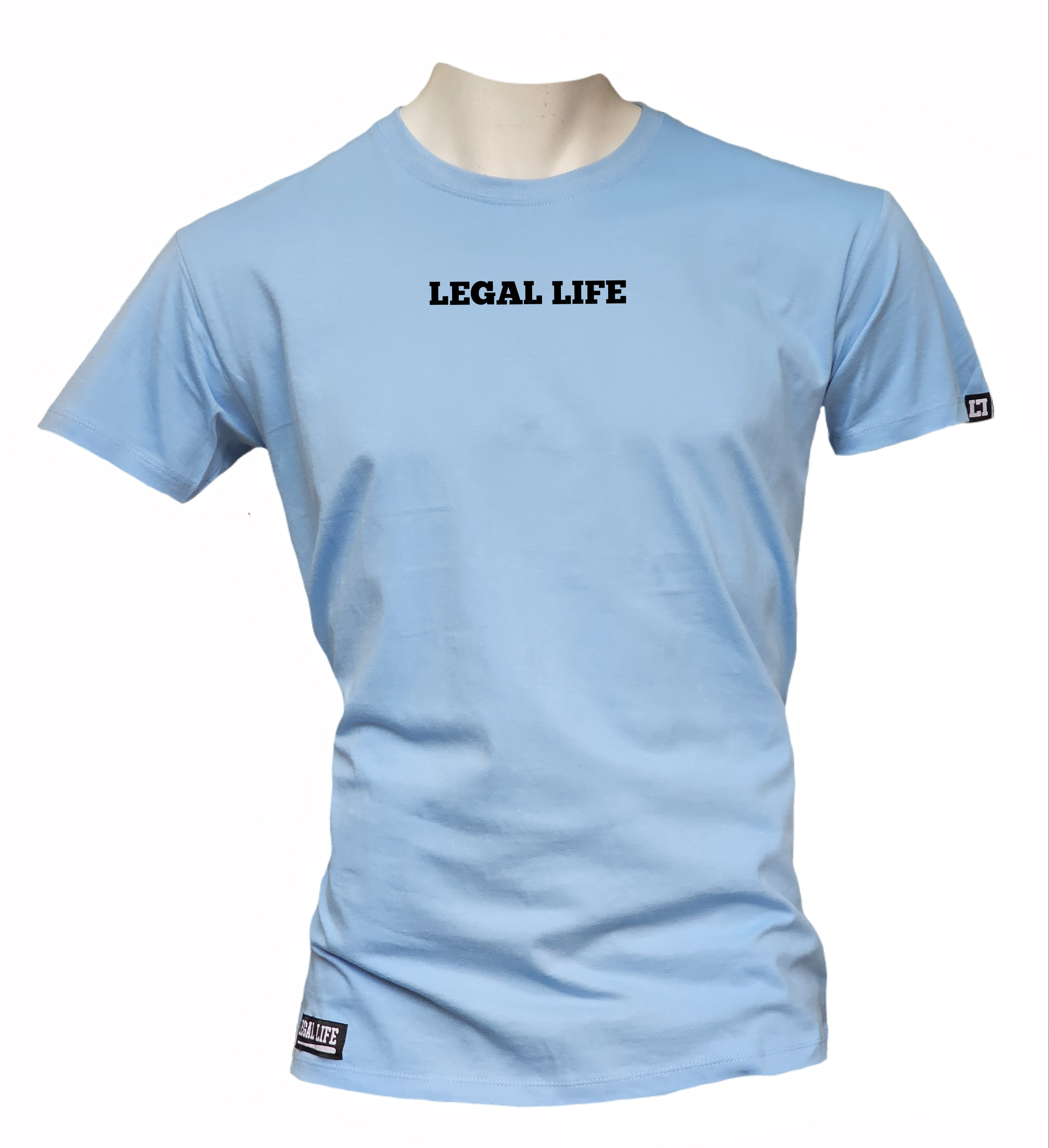 Pánské triko LEGAL LIFE Basic LA Sky Blue Velikost: XXL