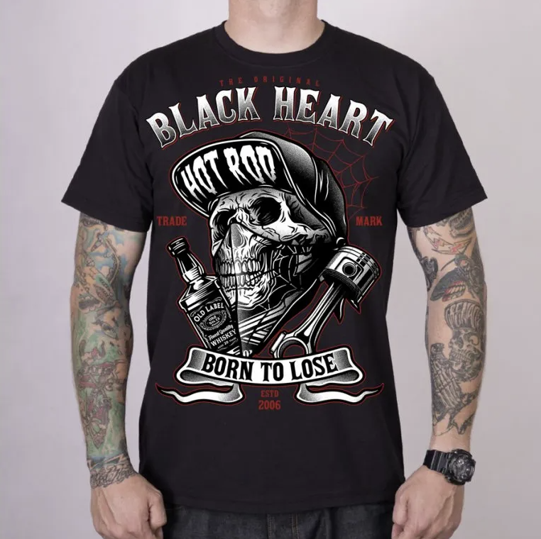 Pánské Triko BLACK HEART BUDDY Velikost: XL