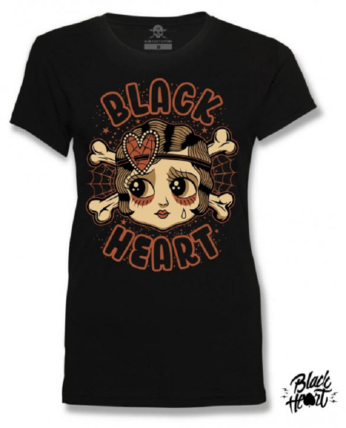 Dámské Triko BLACK HEART BETTY Velikost: M