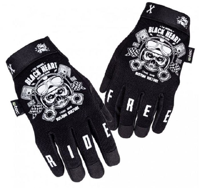 Moto rukavice W-TEC Black Heart Piston Skull Velikost: 3XL