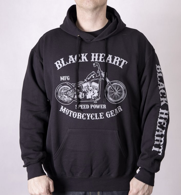 Pánská mikina BLACK HEART CHOPPER BASIC Velikost: M