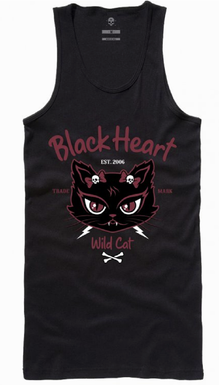 Dámské Tílko BLACK HEART WILD CAT Velikost: L