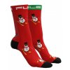 double fun socks snow man like a boss red