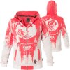 Yakuza Damen Gradient V02 Flex Kapuzenjacke GHZB 13115 White Wei .wykz h 071 wpka