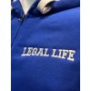 Pánská zateplená mikina Legal Life University Royal Blue (Velikost L)