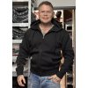Pánská mikina se zipem a kapucí LEGAL LIFE Total Basic Black (Velikost 3XL)
