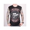 9817 triko black heart beard skull