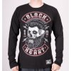 Pánské triko Black Heart BEARD SKULL LS