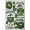 Plechová cedule John Deere logos 20x30cm (Velikost 20x30cm)