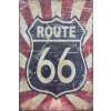 Plechová cedule Route 66 20x30cm (Velikost 20x30cm)