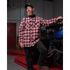 west coast choppers mikinabunda wcc sherpa lined flannel jacket navyred (3)
