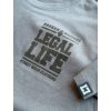 Pánské triko LEGAL LIFE Broken Bastard decent anthracit (Velikost 3XL)