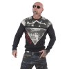 Pánská mikina bez kapuce Yakuza PB 13016 black (Velikost 4XL)