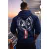 NoWar Navy hoodie back