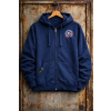 NoWar Navy Front Hoodie Zip