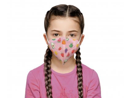 1x European FFP2 respirator, suitable for children - Mix of fruits