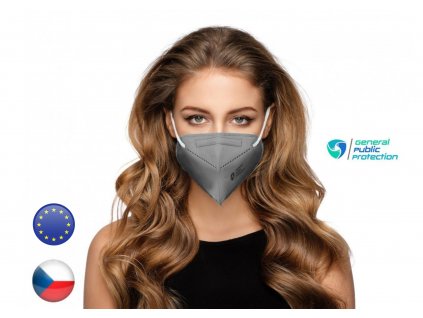 10x Europäische Atemschutzmaske FFP2 - Grau