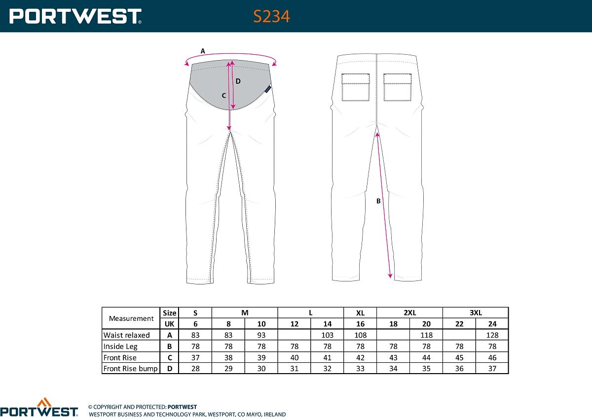 Stretch Maternity Trousers těhotenské kalhoty