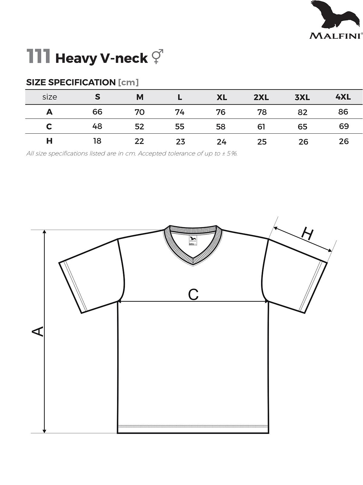 Heavy V-neck Tričko unisex