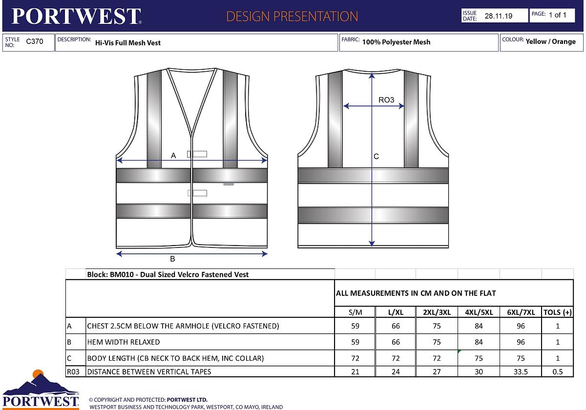 Reflexní vesta MeshAir Band & Brace