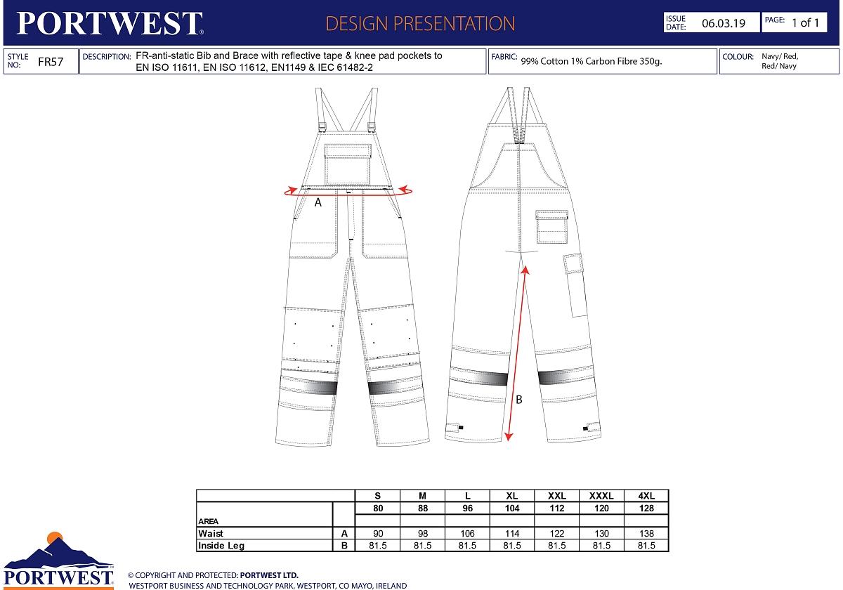 Laclové kalhoty Bizflame Plus