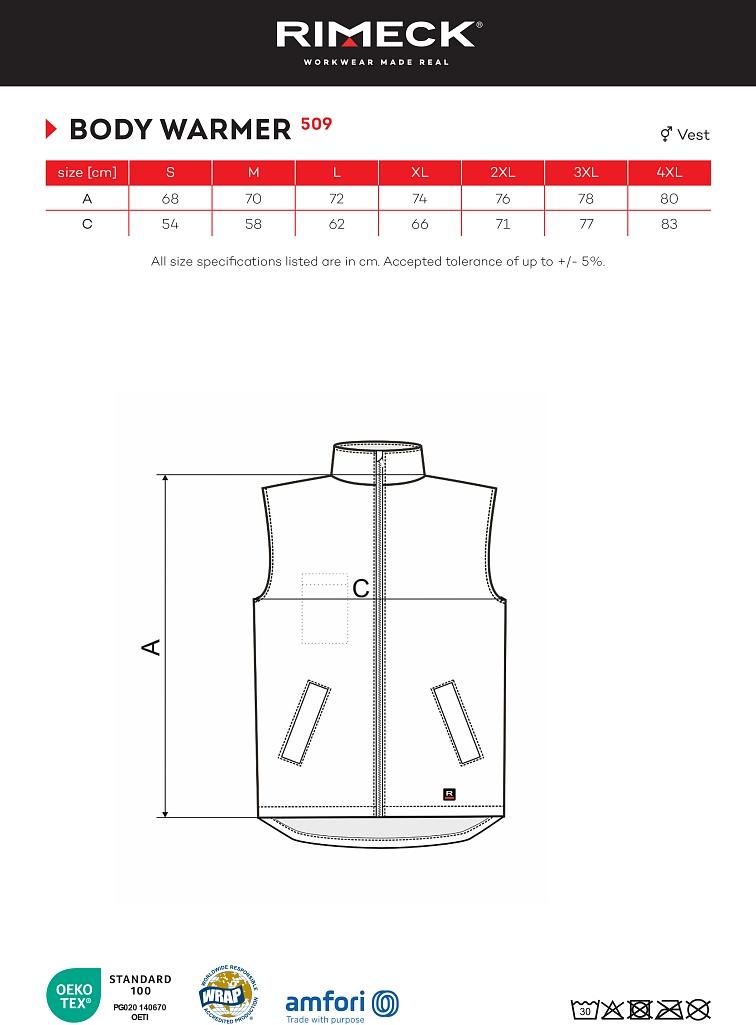 Body Warmer Vesta unisex