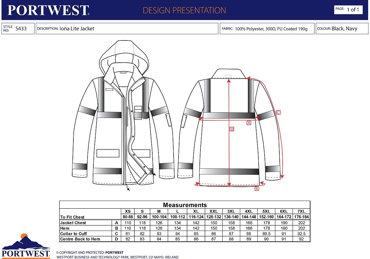 Bunda s reflexním potiskem SECURITY