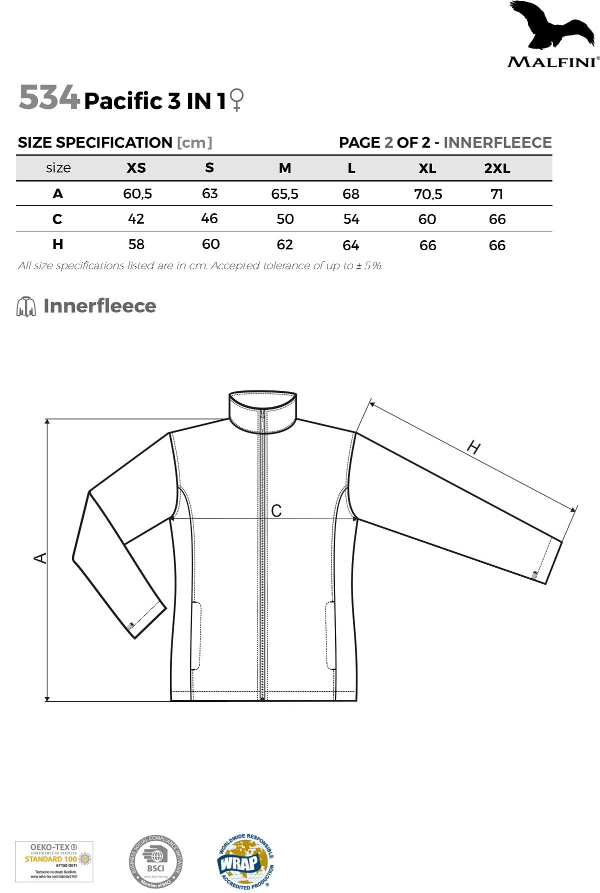 Pacific 3 IN 1 Bunda dámská