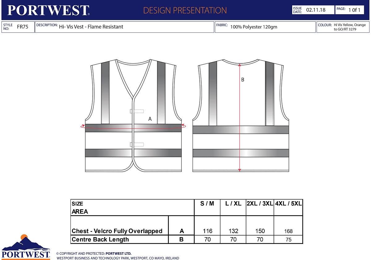 HiVis vesta - Flame Resistant