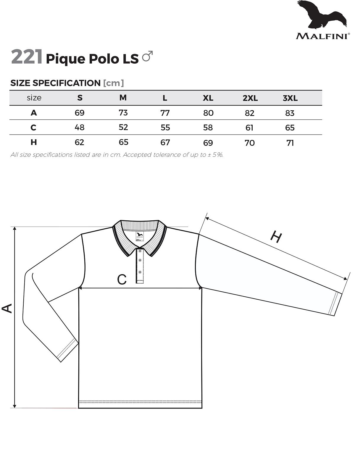 Pique Polo LS Polokošile pánská