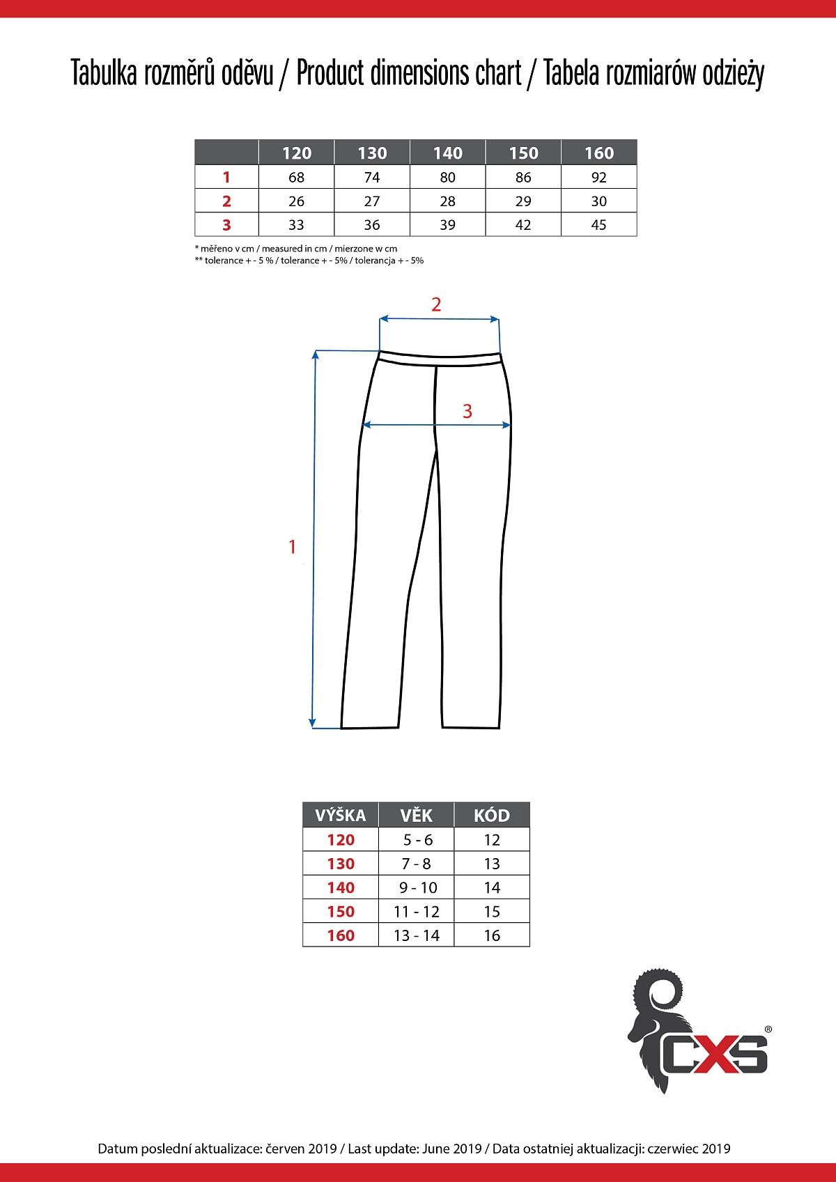 Dětské funkční spodky CXS REWARD