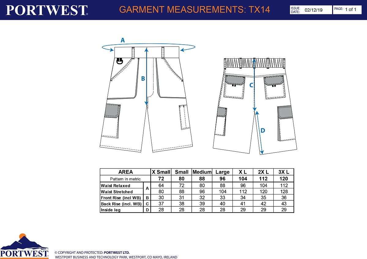 Kraťasy Portwest Texo Contrast