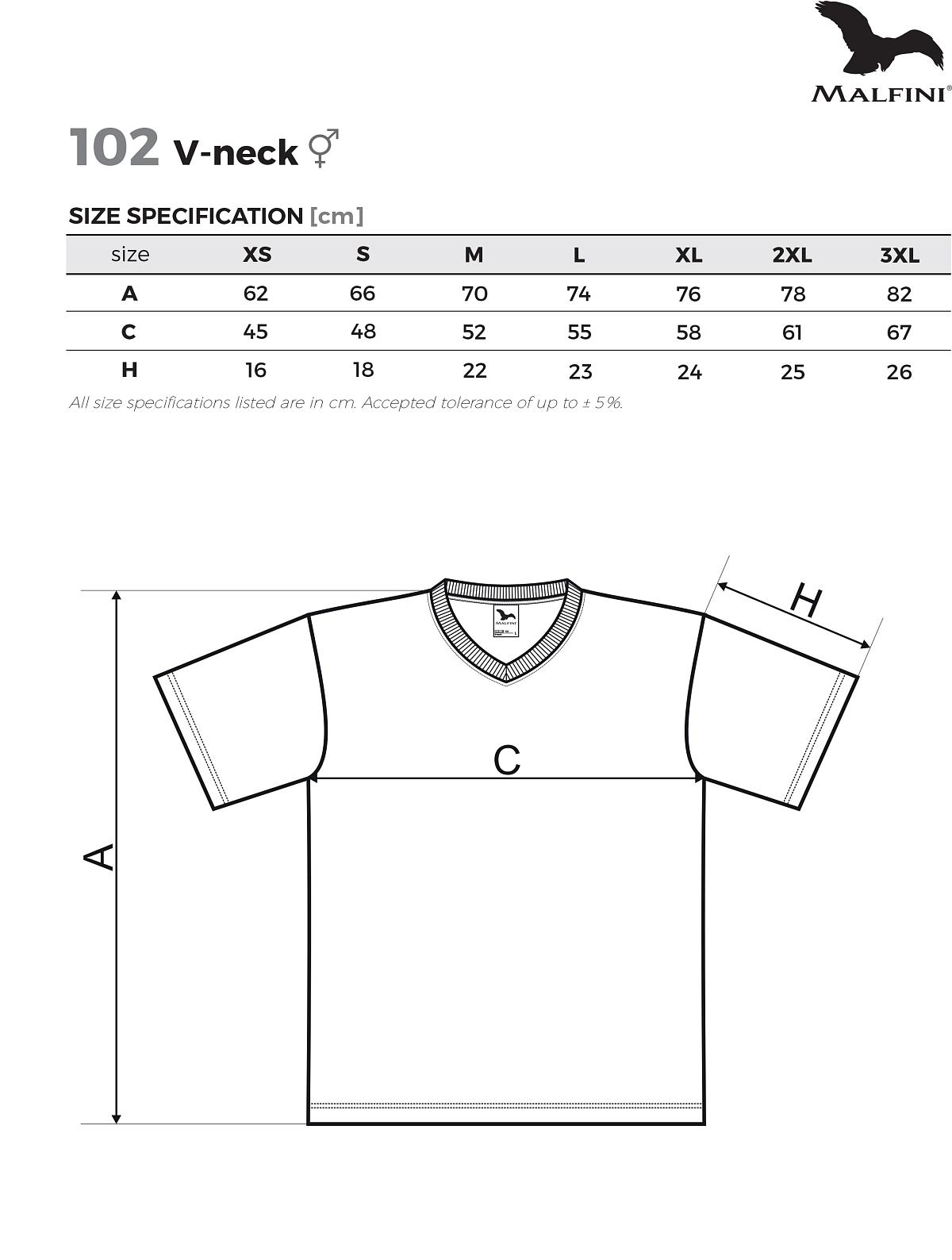 V-neck Tričko unisex