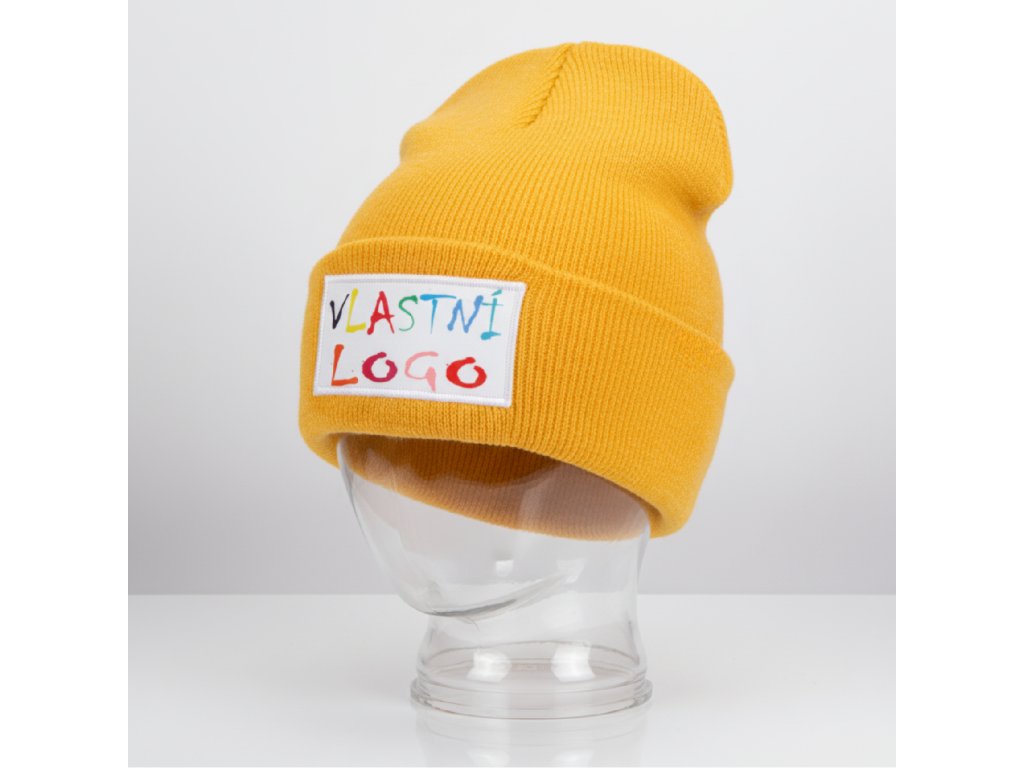 Originální zimní čepice s potisknutelnou nášivkou