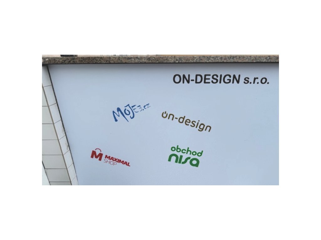 Samolepka vyřezávaná venkovní (Velikost 10 cm, Barva azurově modrá)