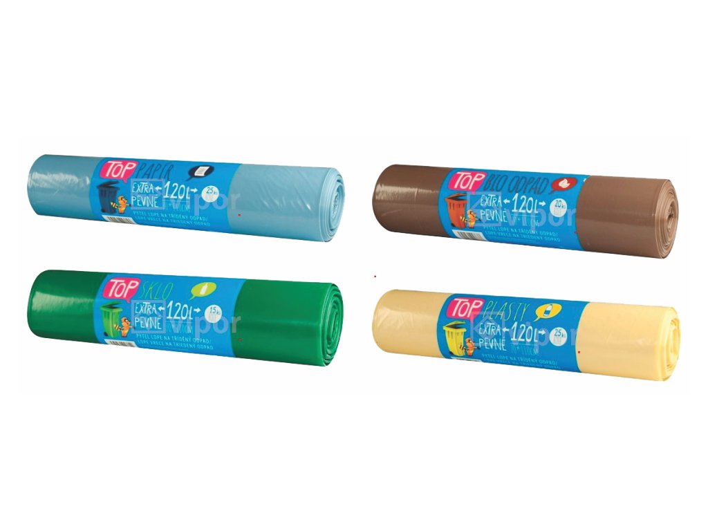 Pytle na odpad extra pevné 120 L (Barva žlutá)